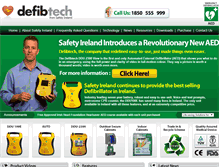 Tablet Screenshot of defibtech.ie