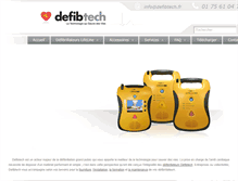 Tablet Screenshot of defibtech.fr