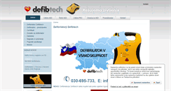 Desktop Screenshot of defibtech.si