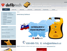 Tablet Screenshot of defibtech.si