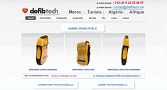 Desktop Screenshot of defibtech.ma