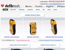 Tablet Screenshot of defibtech.ma