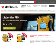 Tablet Screenshot of defibtech.nl