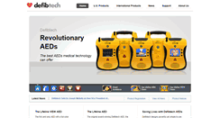Desktop Screenshot of defibtech.com